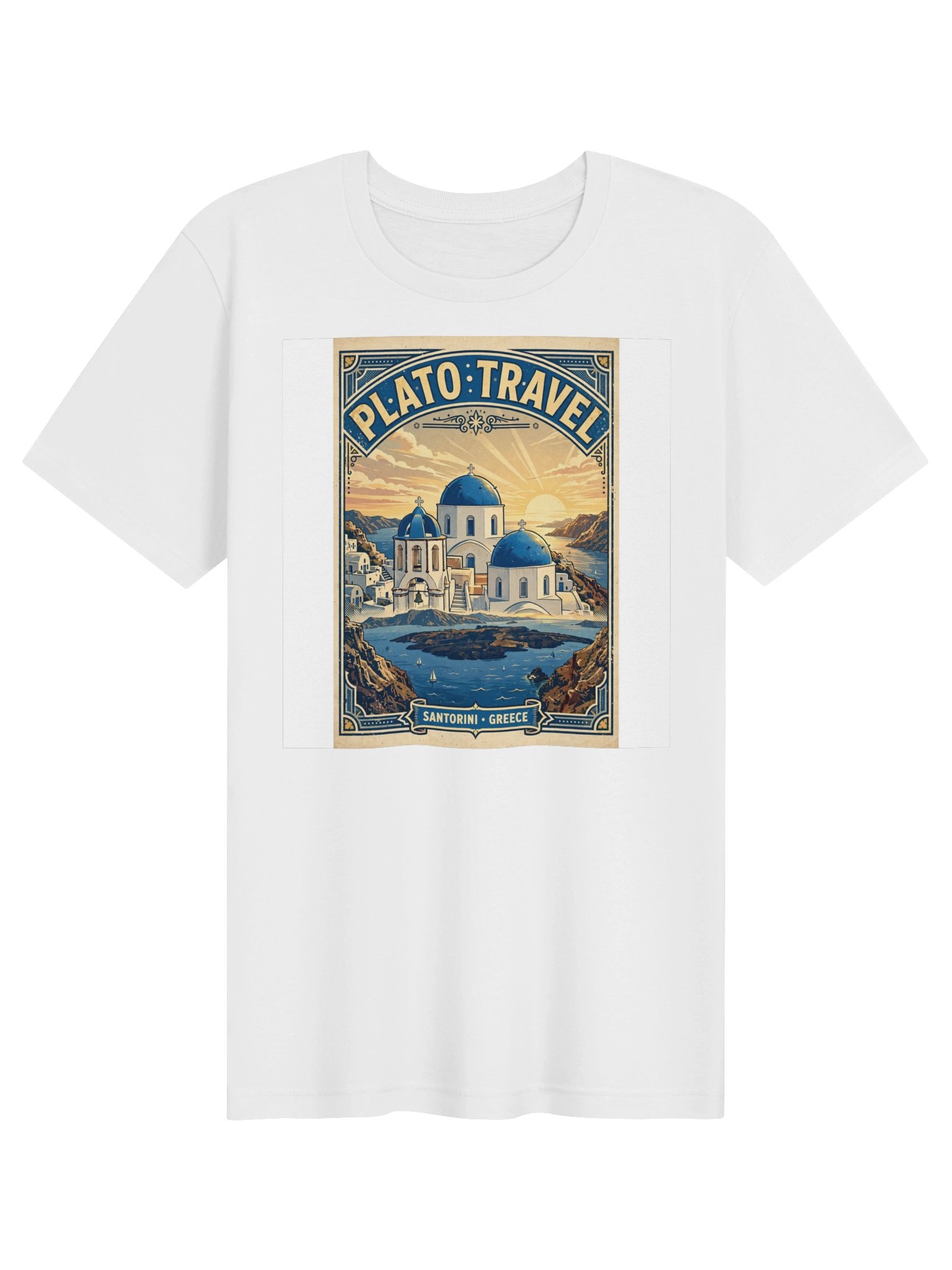 Santorini Poster Tee product image (1)