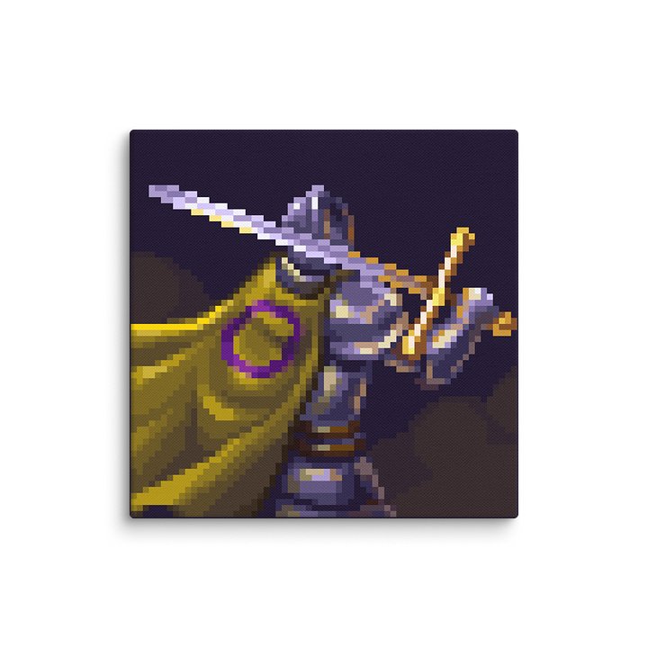 Intersex Knight Pixel Art Canvas Print product image (2)