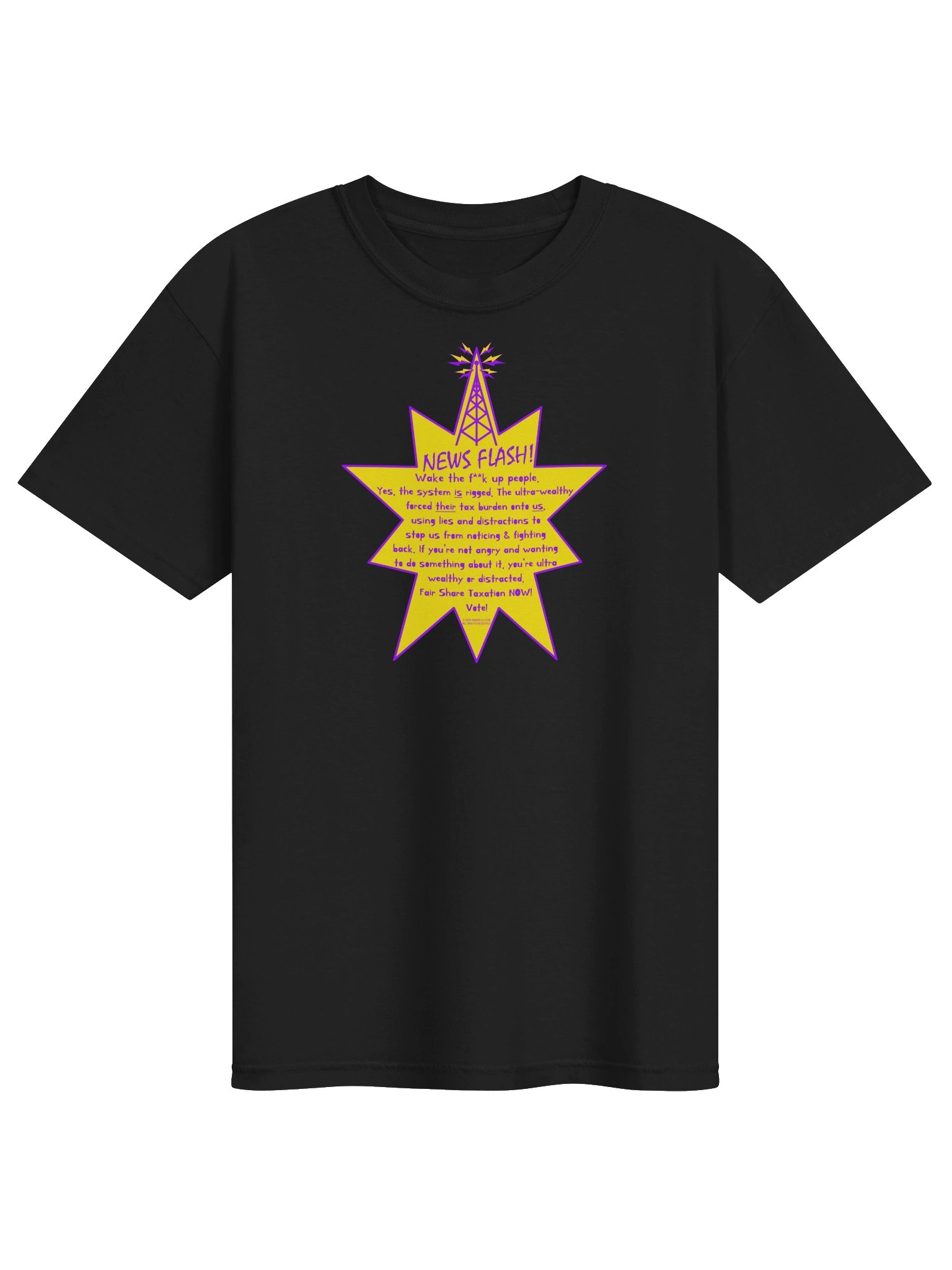 High Quality Tee Says: "Yes, the system is rigged..." product image (81)