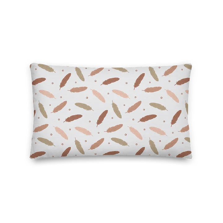 Mocha Mousse Feathers Pillow product image (1)