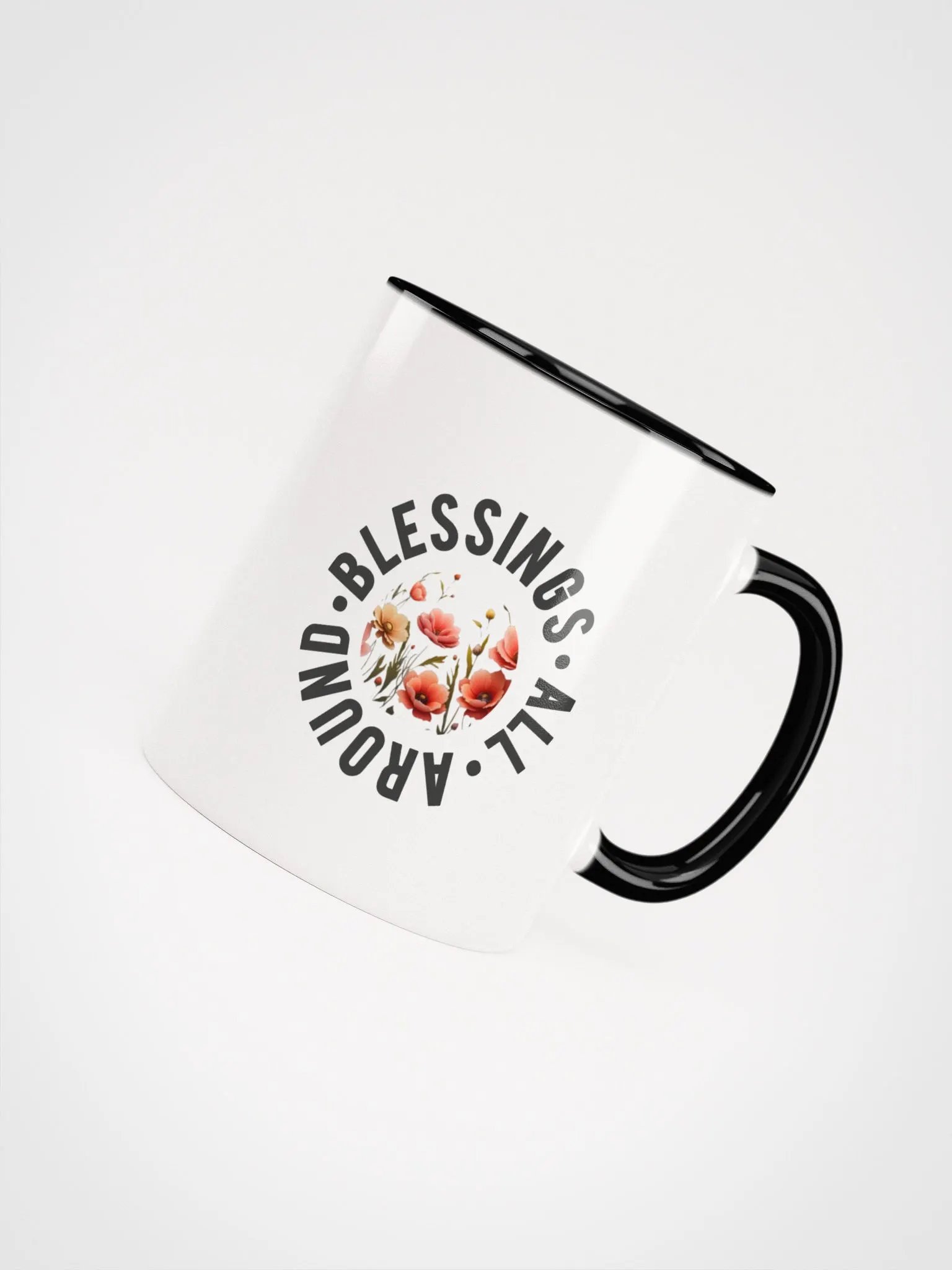 Vibrant Floral Symphony Ceramic Mug product image (4)