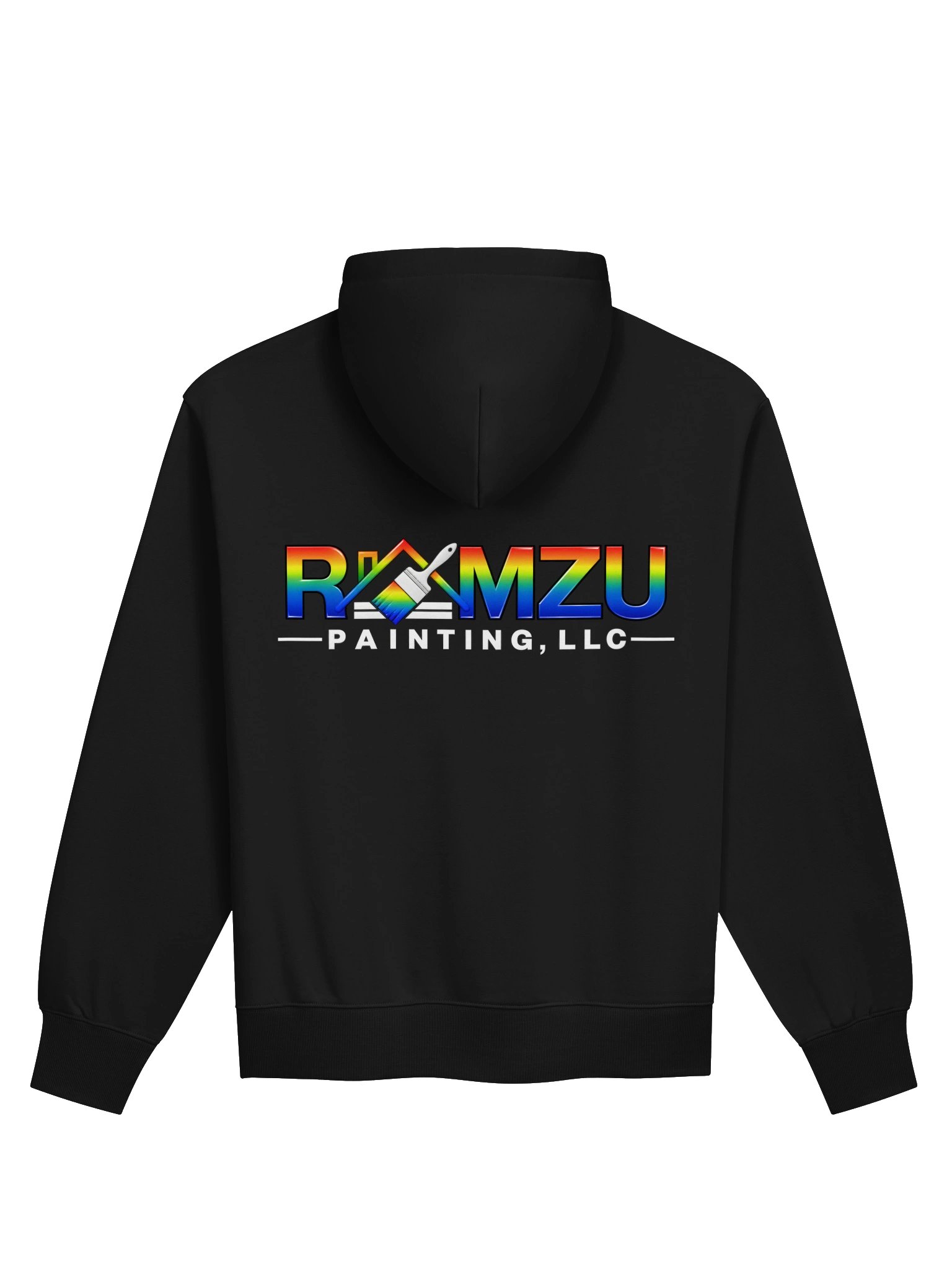RAMZU Painting | Heavy-Duty Crew Hoodie – Black product image (2)