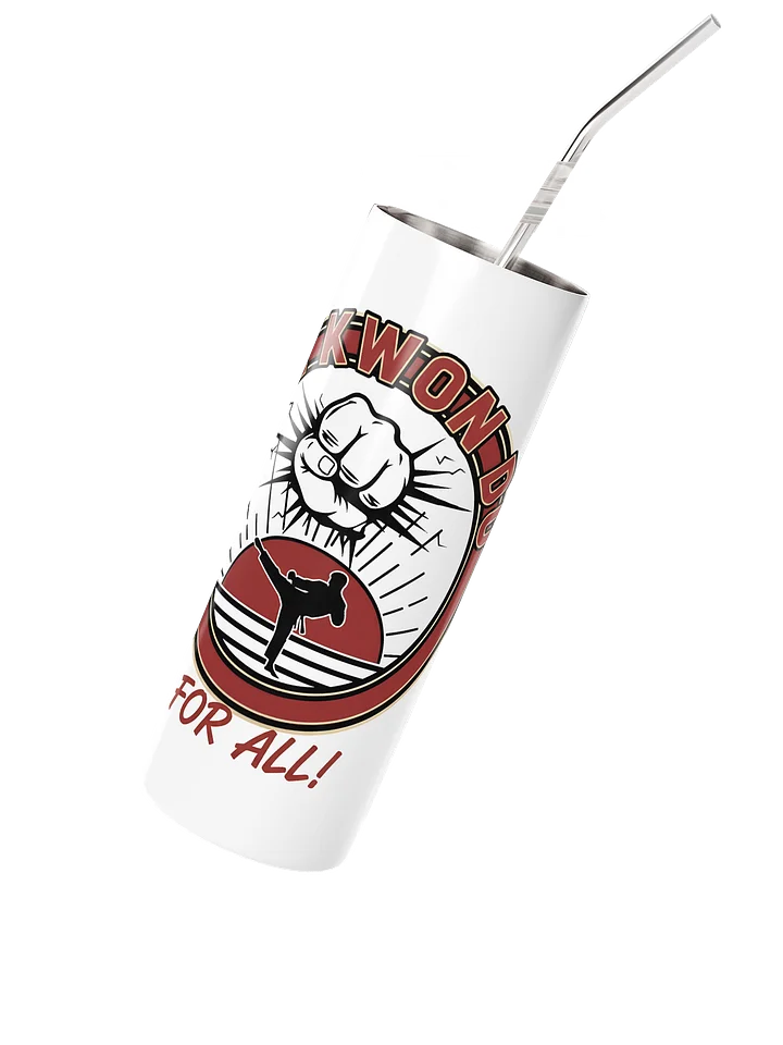 Taekwondo For All Stainless Steel Water Bottle product image (2)