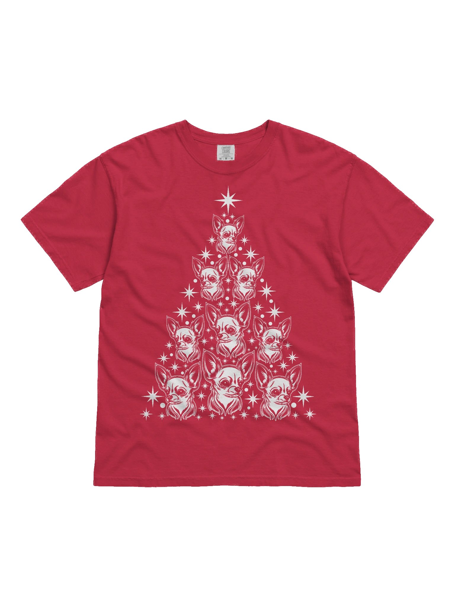 Chihuahua(2) Christmas Tree T-Shirt product image (2)