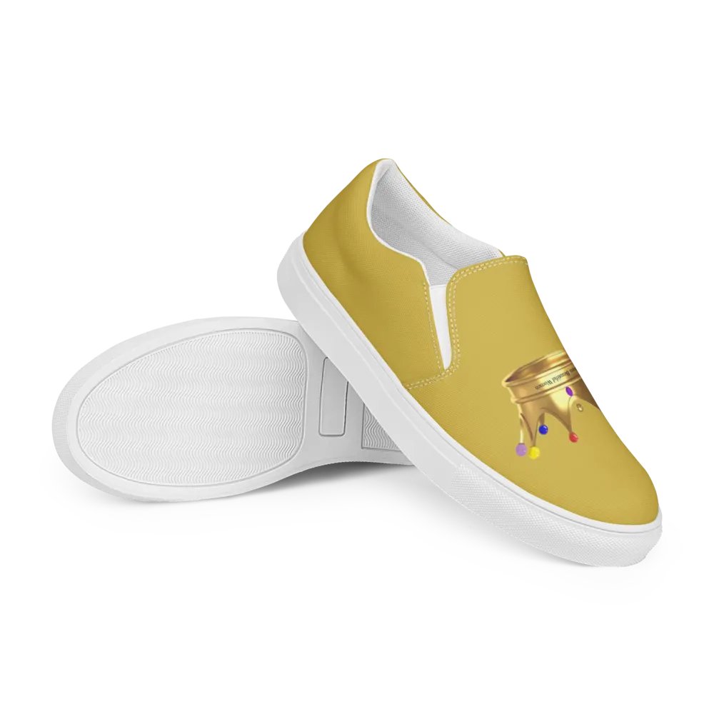 Queendom Beautiful Women Crown Canvas Shoes /GoldTM) product image (6)