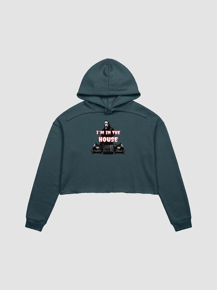 Ghostface in the house Bella+Canvas Fleece Crop Hoodie product image (1)