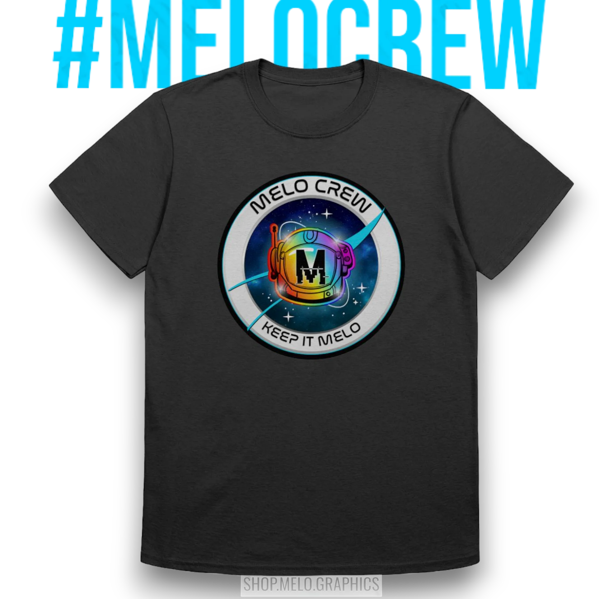 #MeloCrew Badge - Basic T-Shirt | #MadeByMELO product image (1)