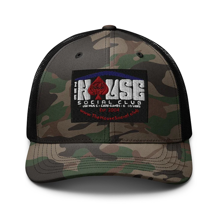 The House Social Club Camo Trucker Hat product image (1)