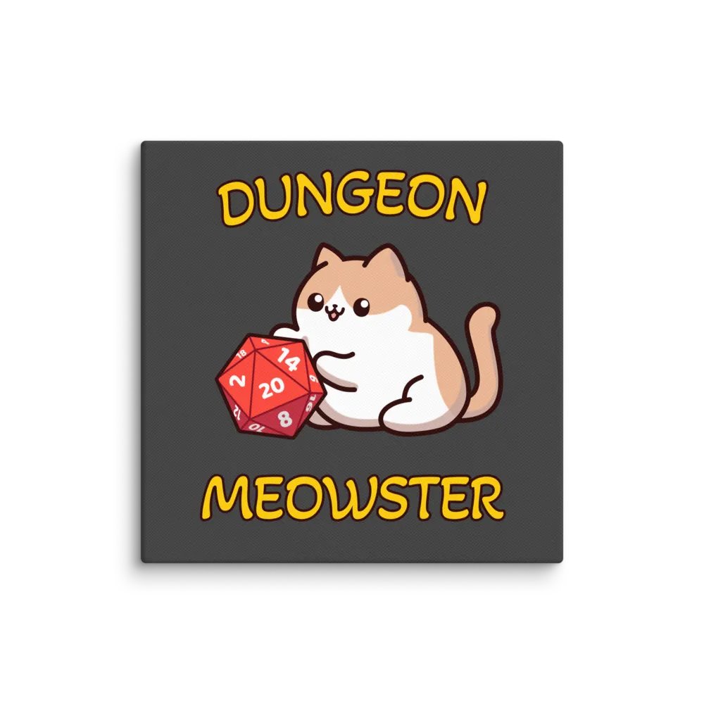 Dungeon Meowster Canvas Wall Art product image (10)