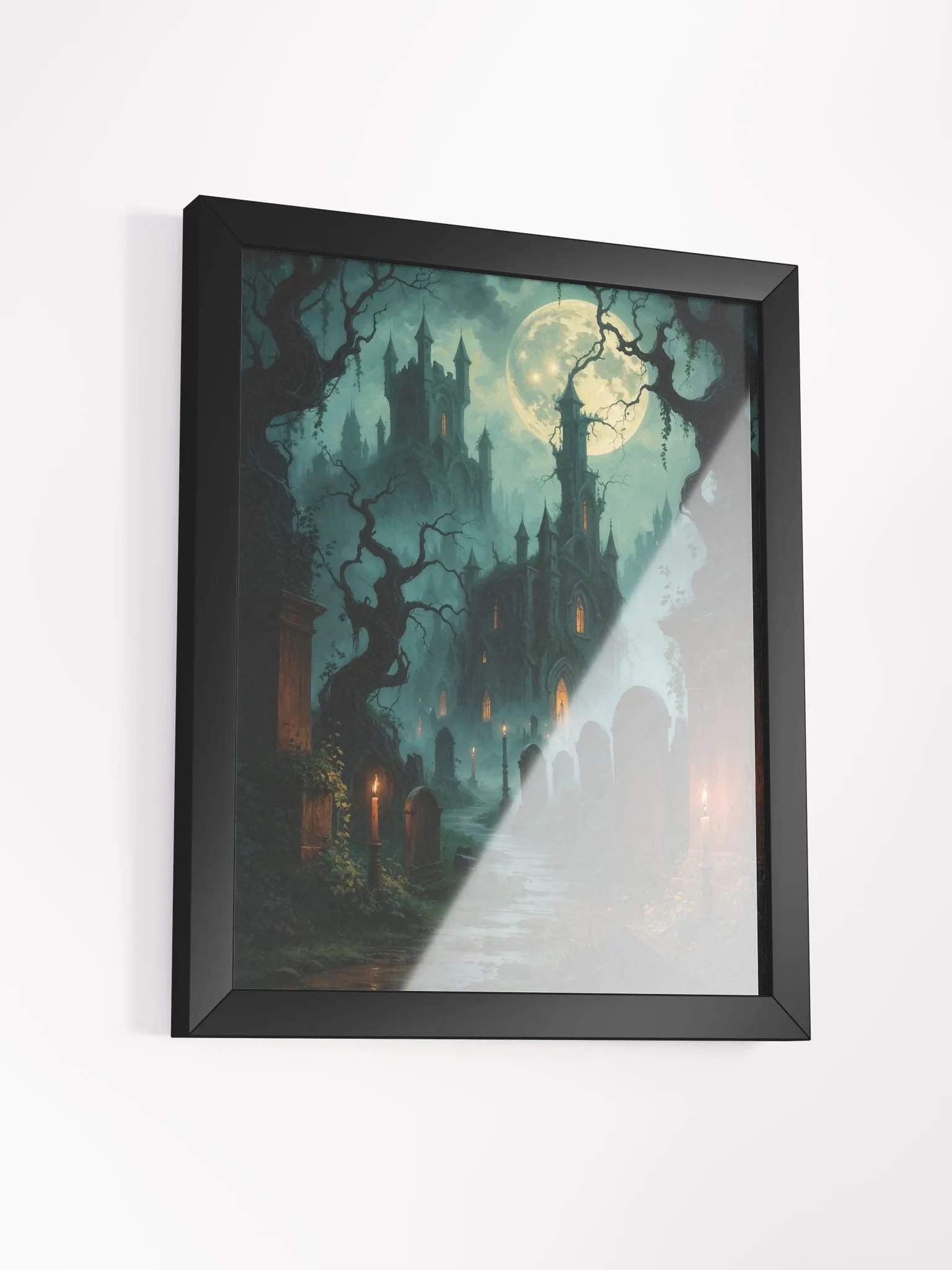 Moonlit Gothic Castle Framed Print product image (17)