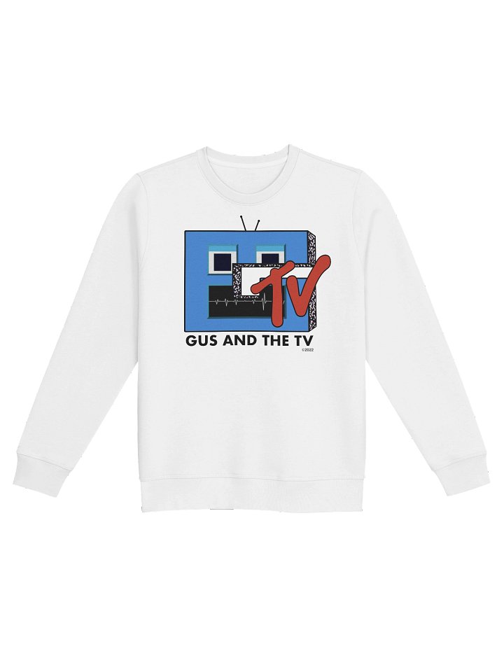 Gus and the TV - White Sweatshirt product image (1)