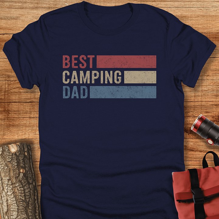 Best camping dad, Vintage camping t-shirt product image (3)