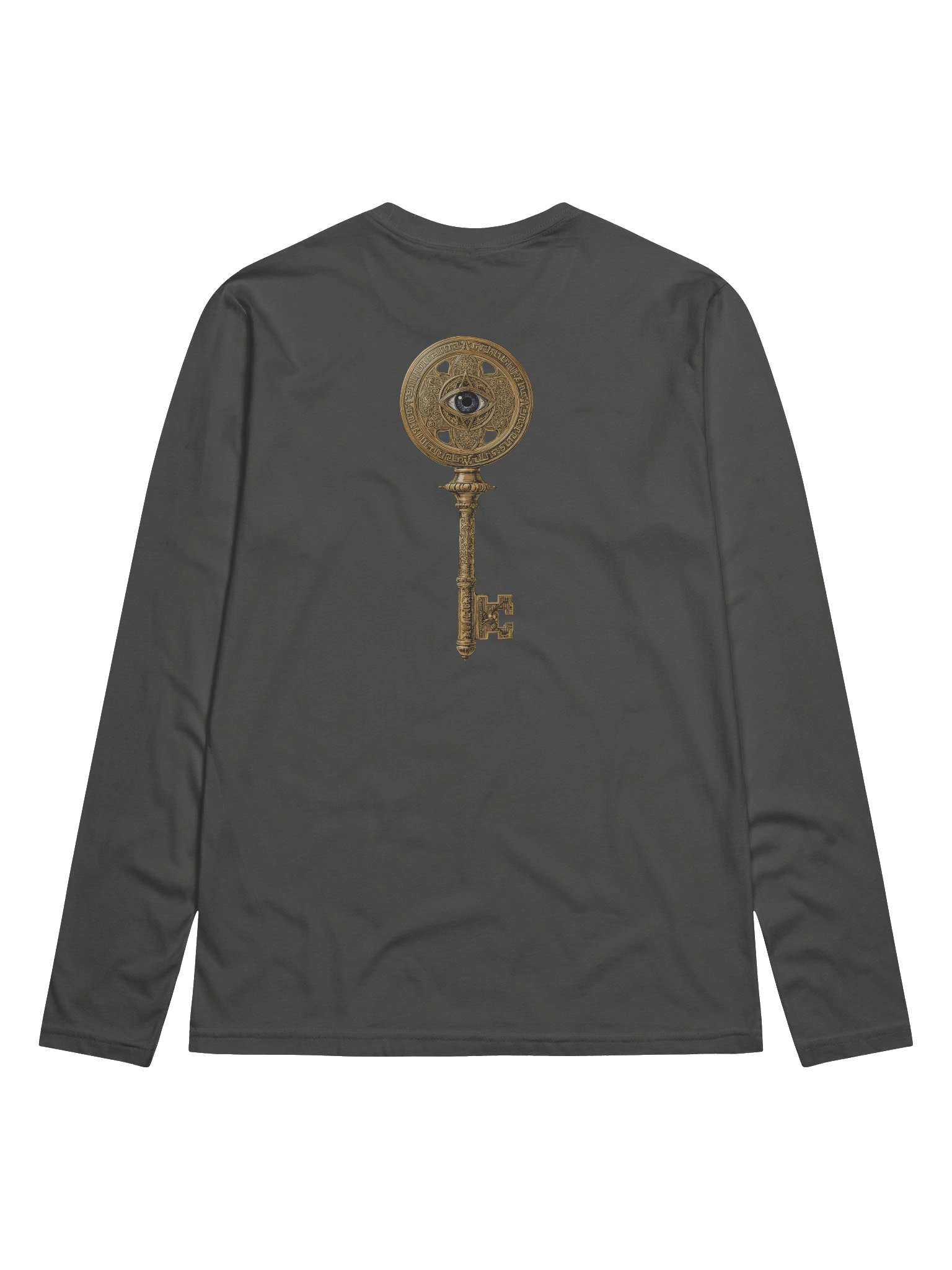 The Gatekeeper’s Key – Heavy Metal Structural Edition (Front & Back Print) | Premium Fitted Long Sleeve product image (2)