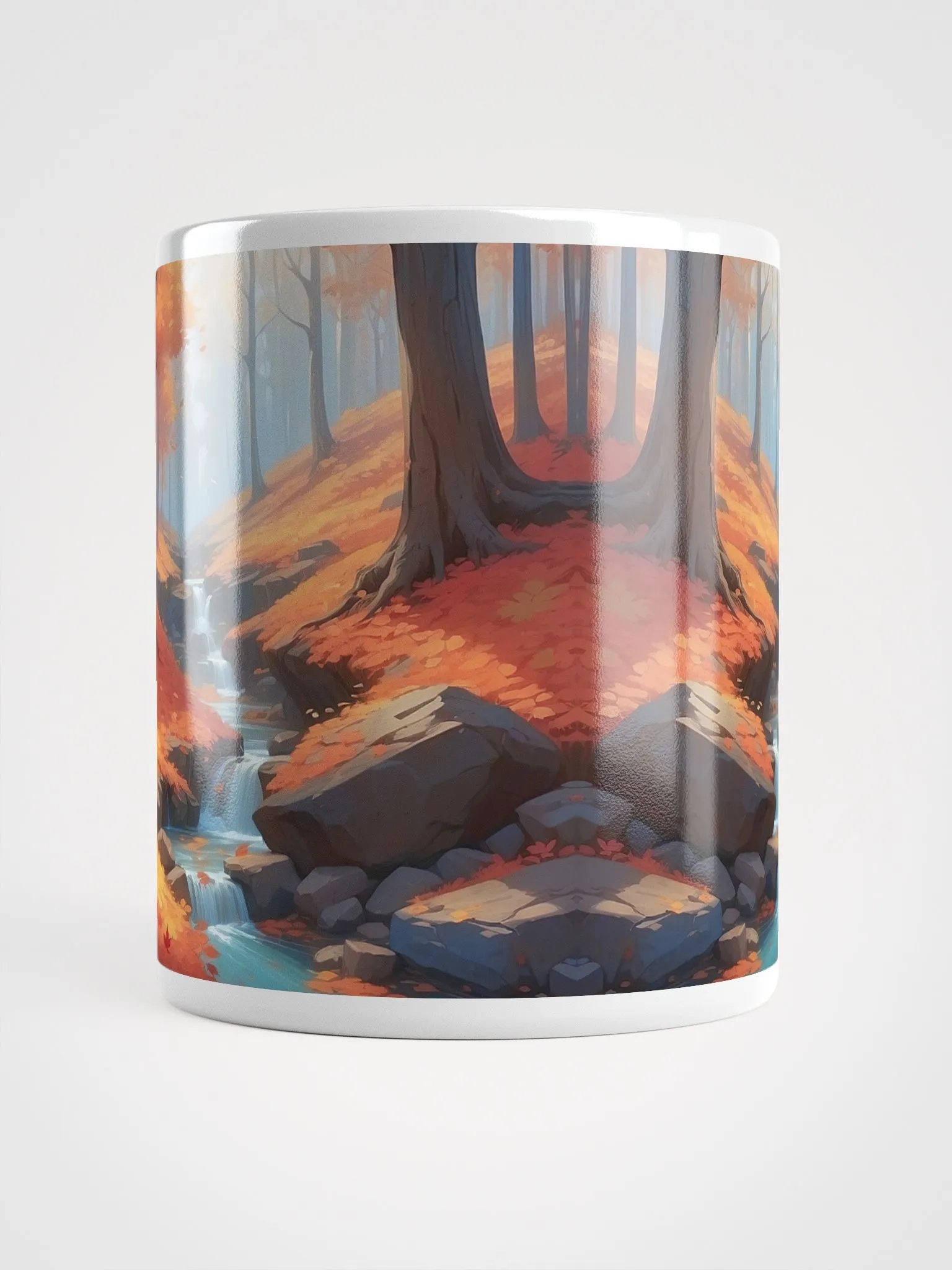 Crimson Cascade Ceramic Mug product image (5)