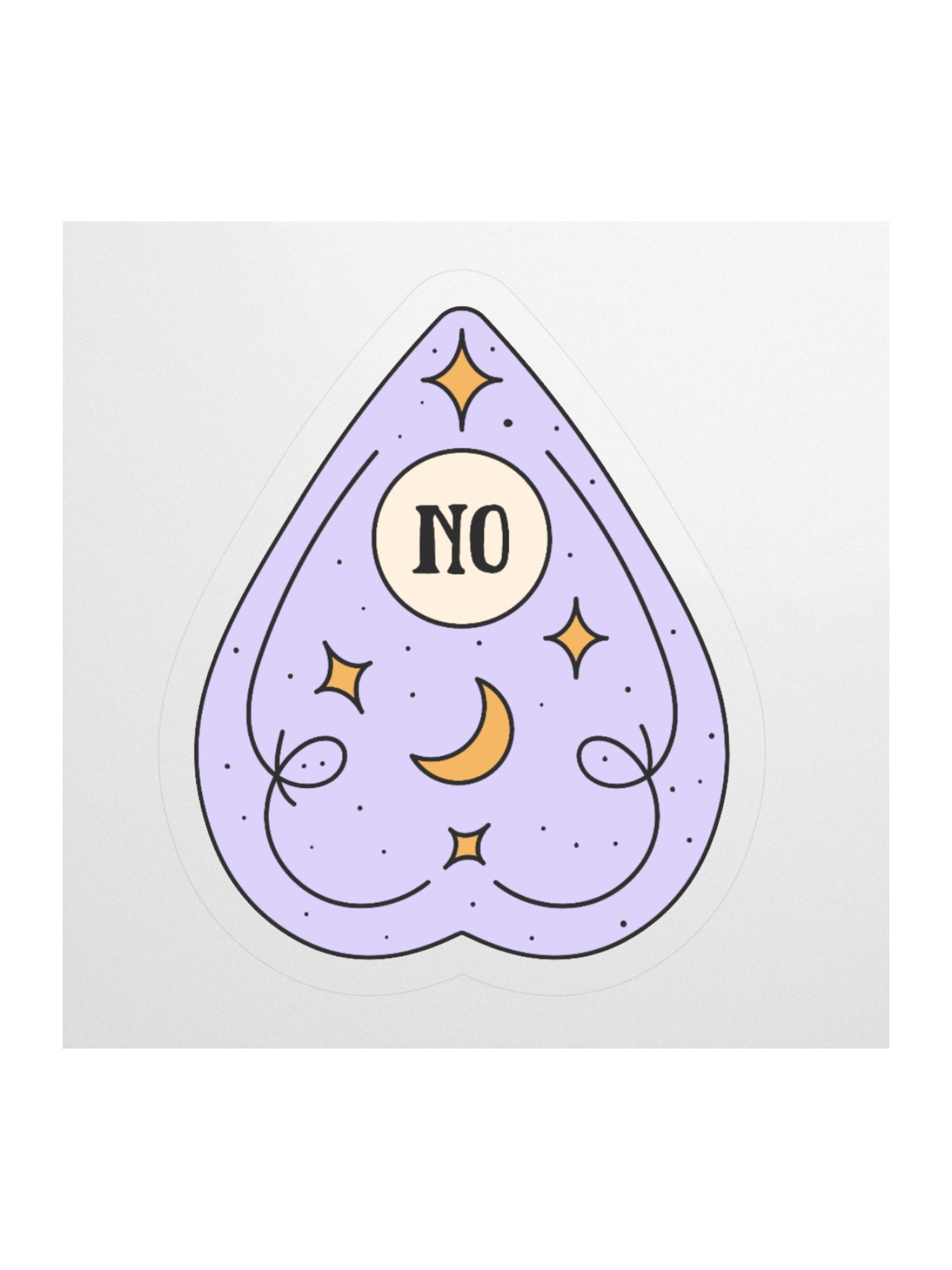 "No" Ouija Board Response Sticker product image (1)