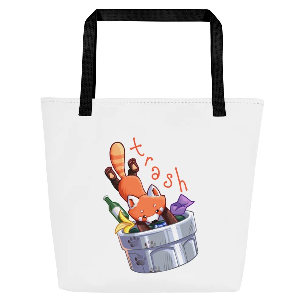 Trash Diver Print Tote Bag product image (3)