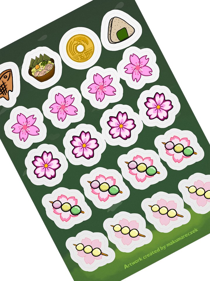Spring Emotes Set - Kiss Cut Sticker Sheet product image (2)
