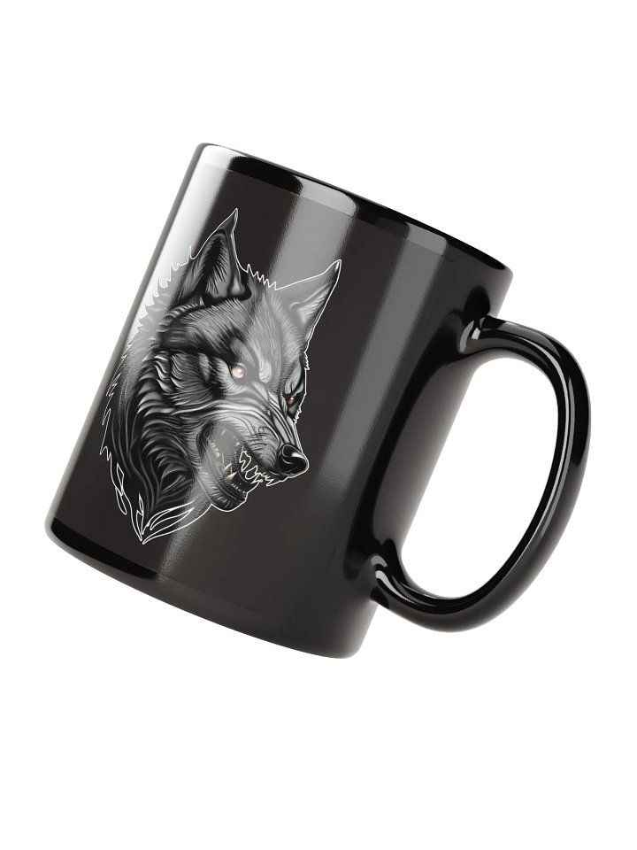 Wild Torment Black Ceramic Mug - Wolf product image (2)
