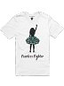Ovarian Cancer - Fearless Fighter Unisex T-Shirt [white]