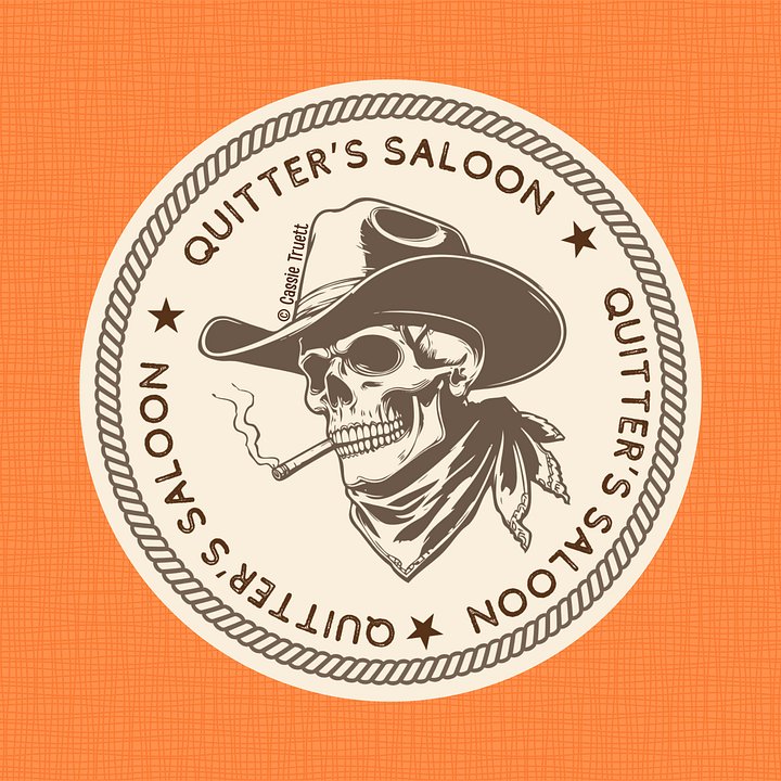 Quitter's Saloon Sticker product image (1)
