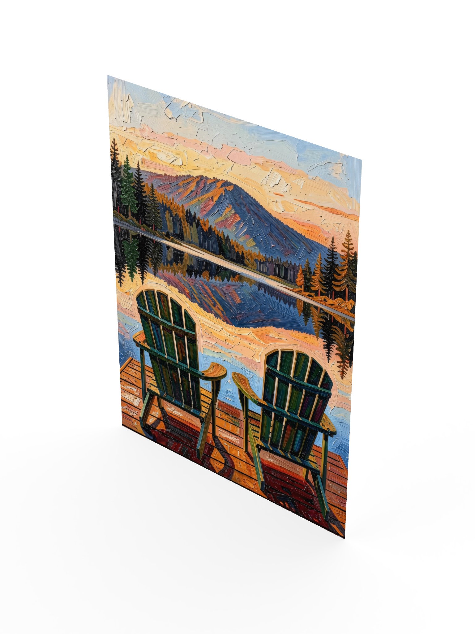 Dock Chairs at Sunset Poster product image (7)
