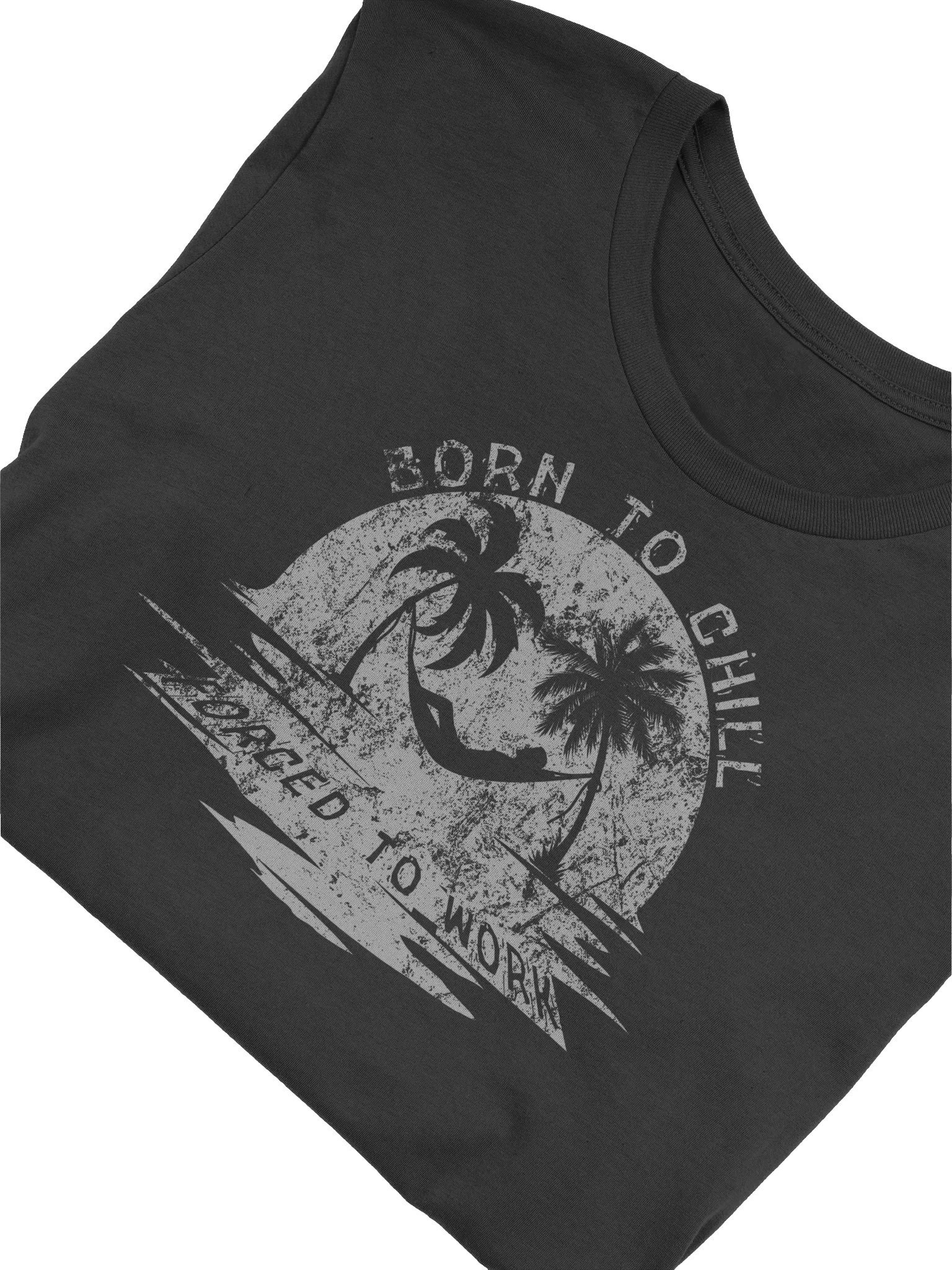 Born to Chill Forced to Work T-Shirt | Sunset Hammock Tee product image (48)