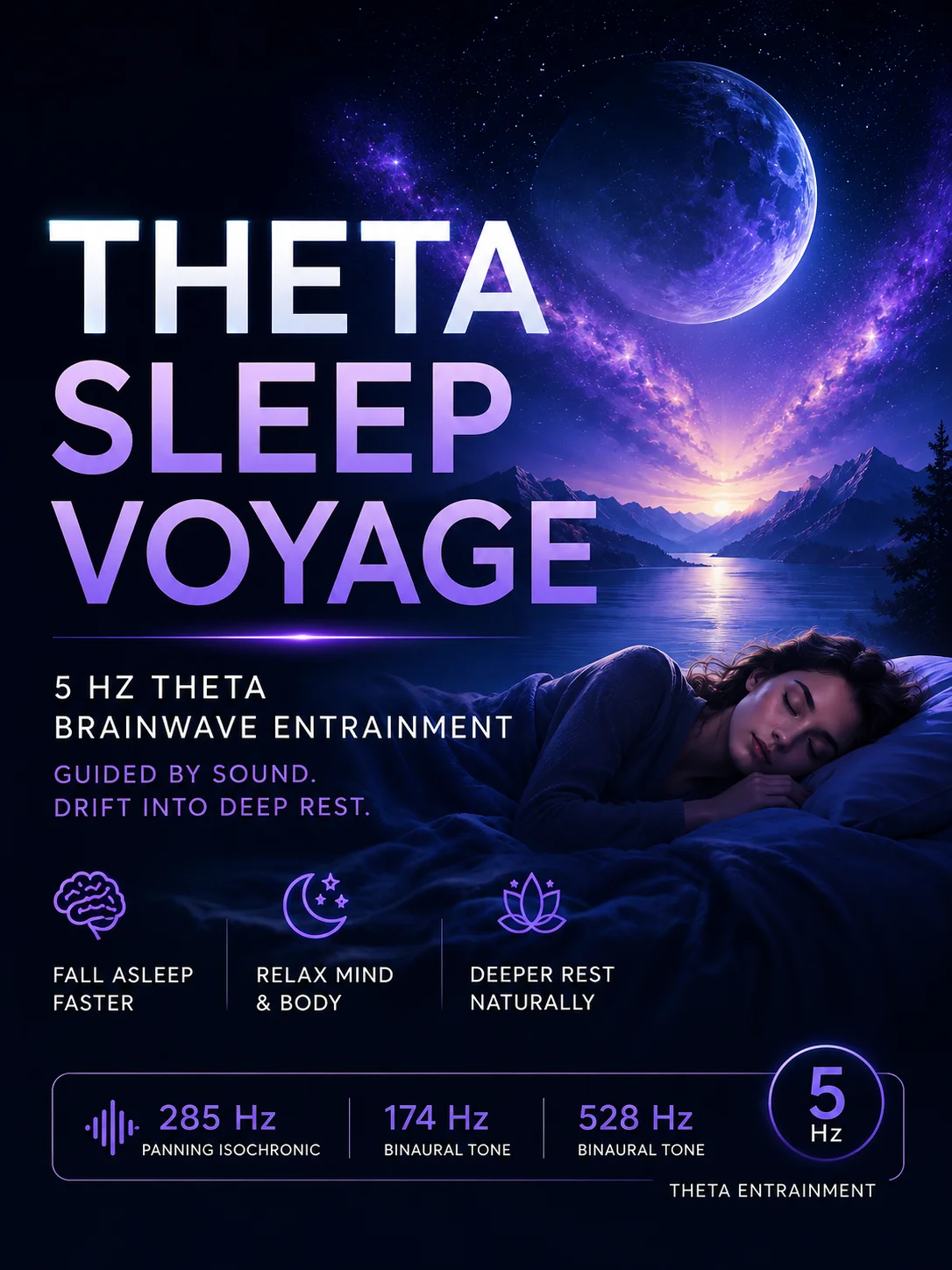 Theta Sleep Voyage: Lossless WAV File product image (1)