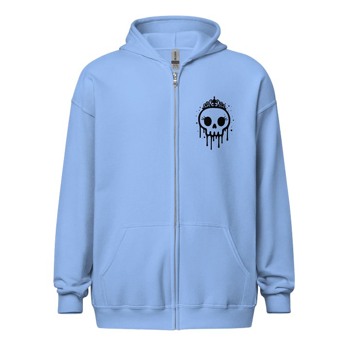 Princess of Chaos Skull Zip Hoodie - Black product image (1)