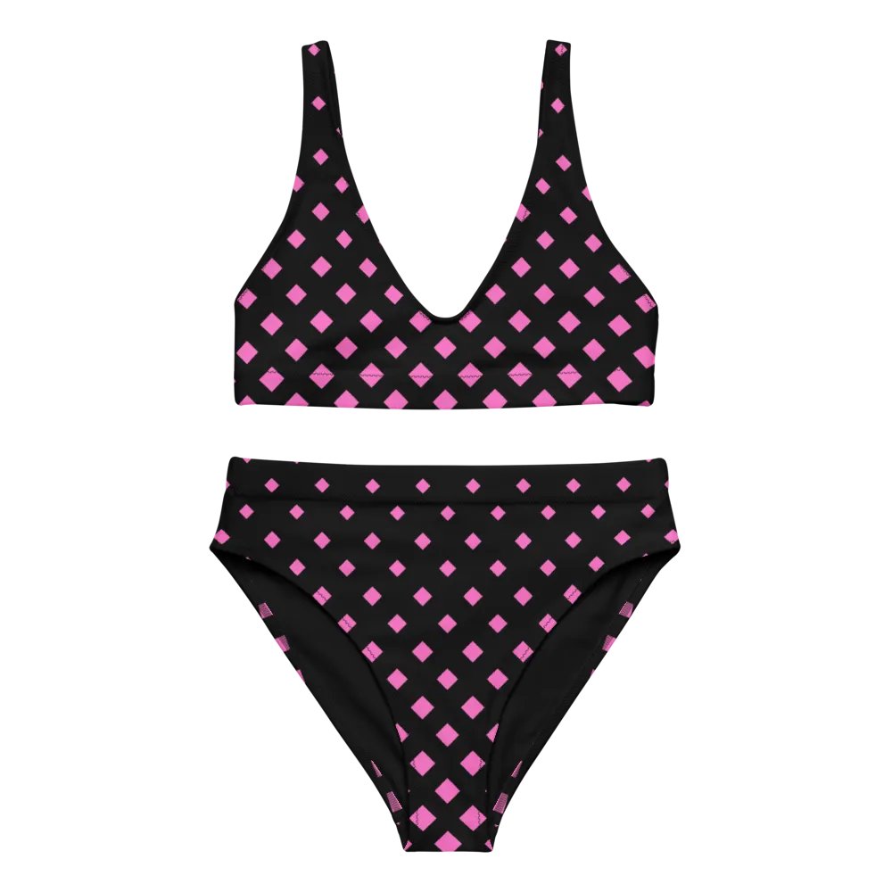 Midnight Sparkle High Waisted Bikini Set product image (7)