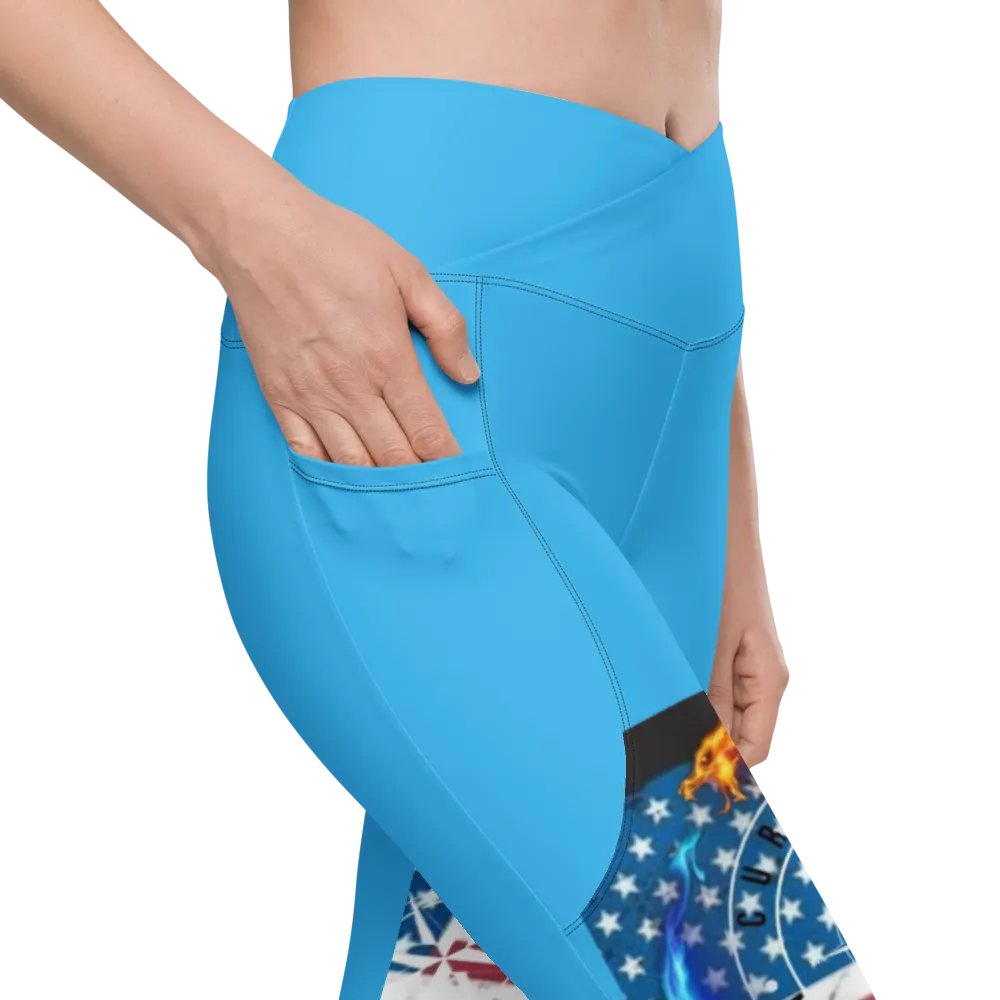 Leggings w pockets deep sky blue product image (9)