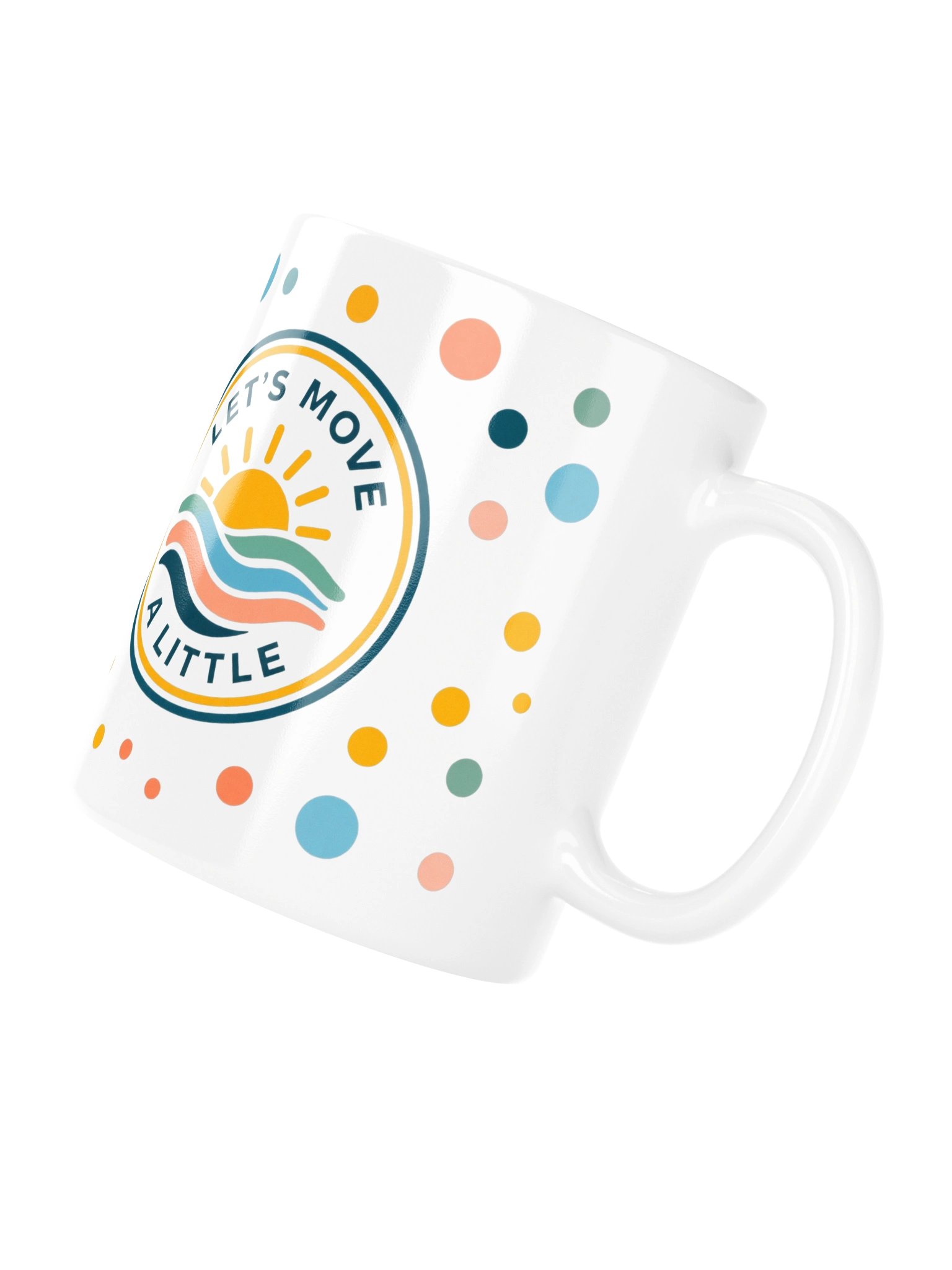 Let’s Move a Little Mug | Polka Dot product image (10)