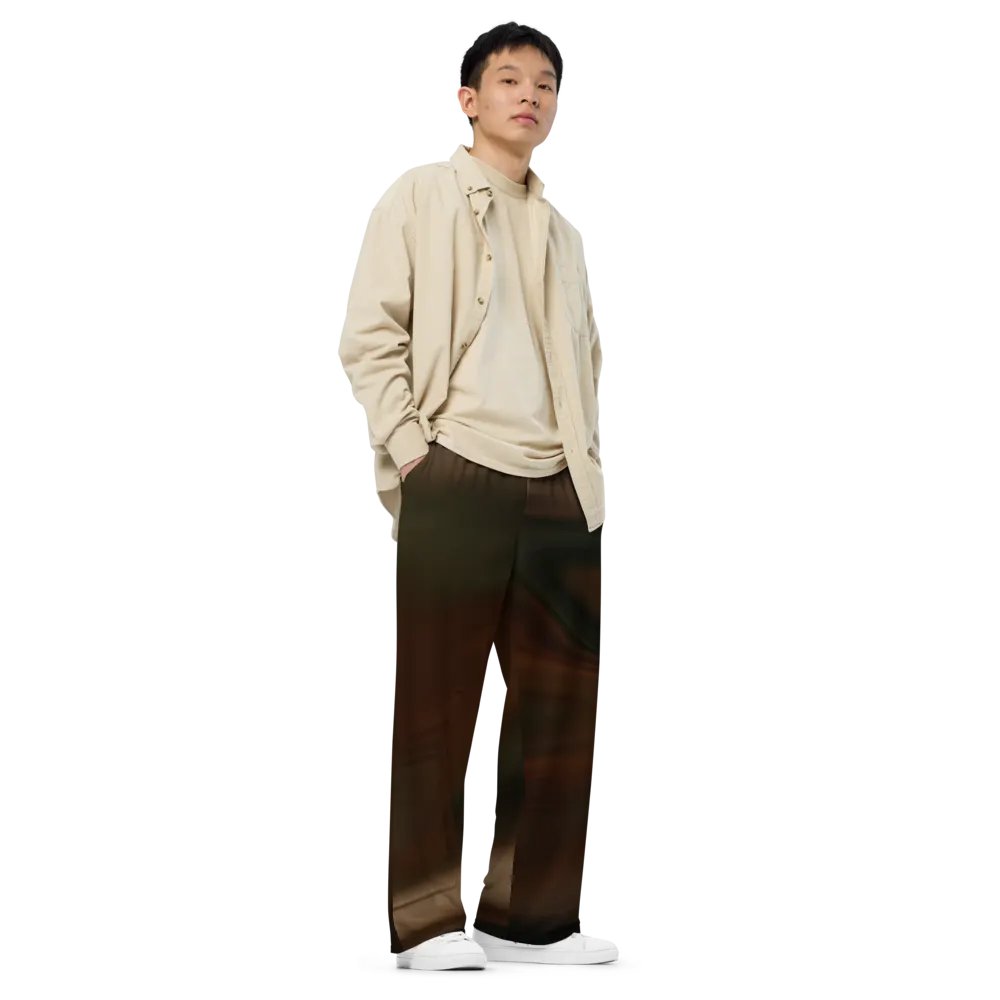 Camouflage Pattern Unisex Wide Leg Pants | Camo Pattern Pants product image (9)