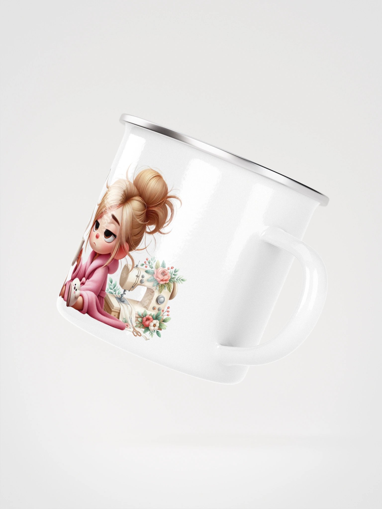Cozy Day Off Sew It Goes Enamel Mug product image (3)