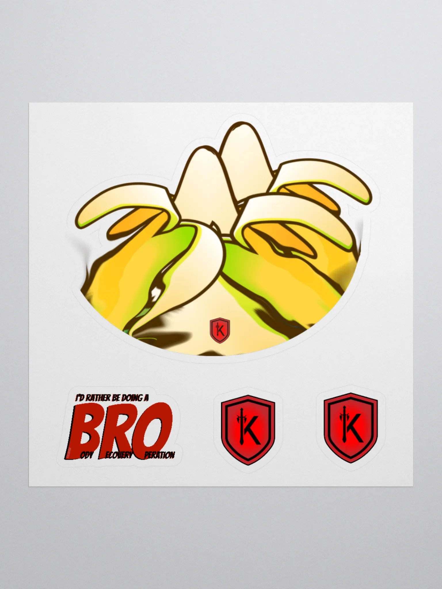 Big Banana Mountain BRO Stickers product image (2)