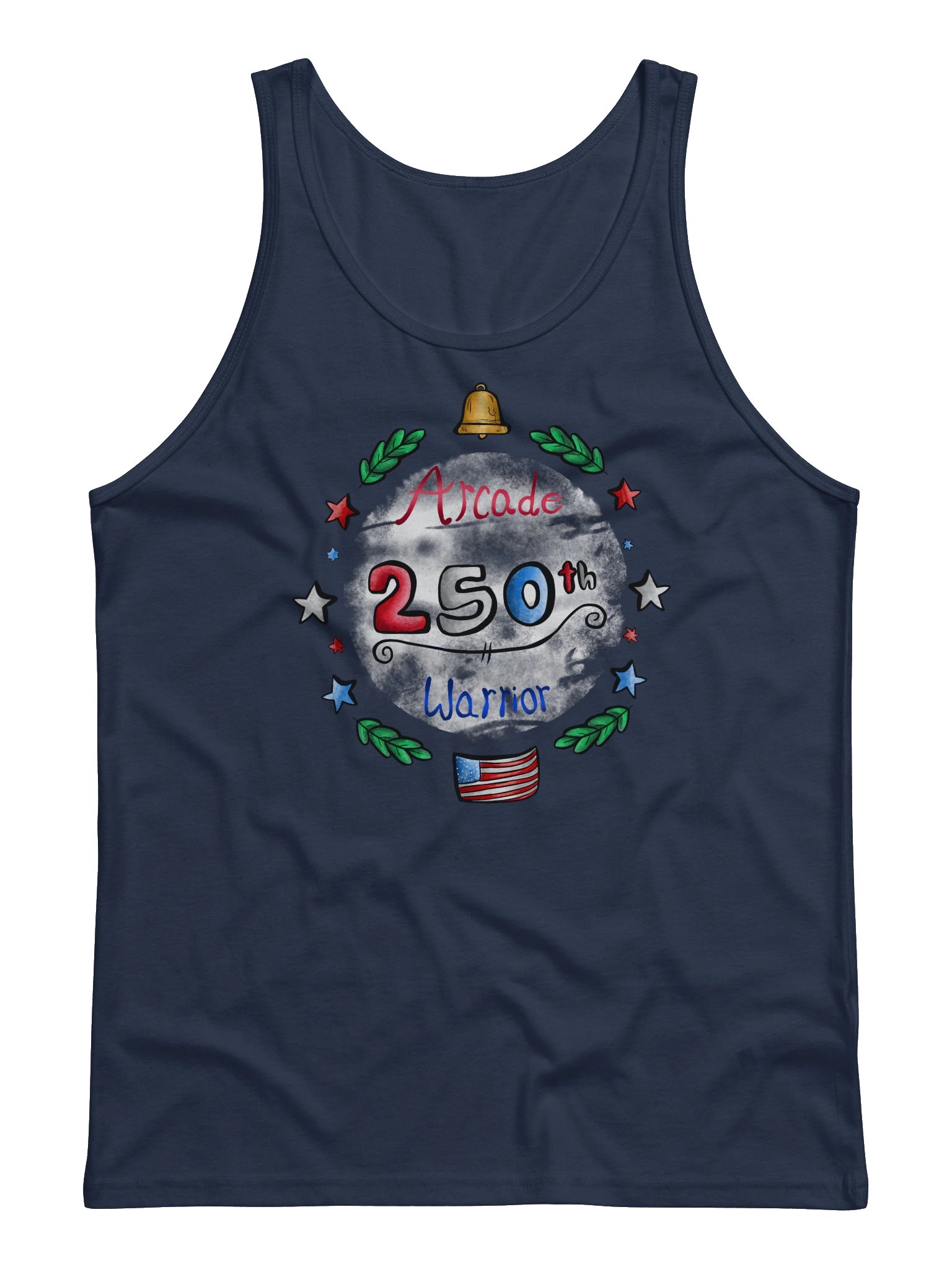 Arcade Warrior America 250 Logo Men's Tank Top product image (1)