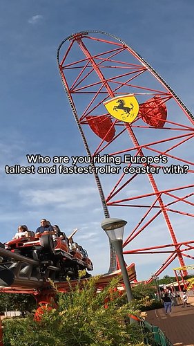 Just listen to that noise as it whizzes past! 😅

Red Force at Ferrari Land in Salou is Europe's tallest and fastest roller co...