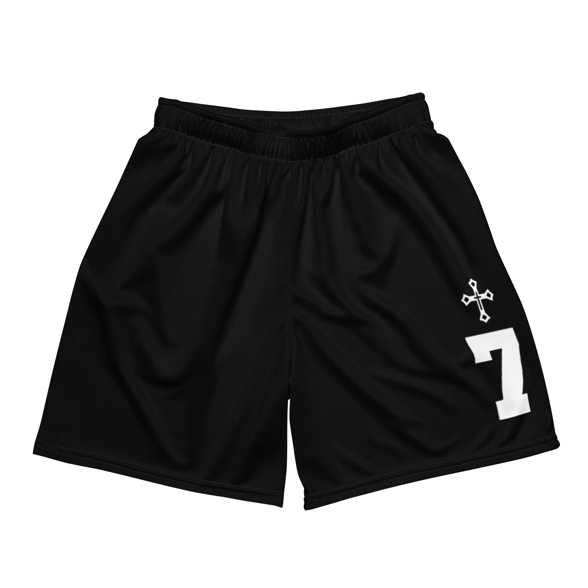 LIFE GOES ON Black Basketball Shorts (Unisex) product image (1)