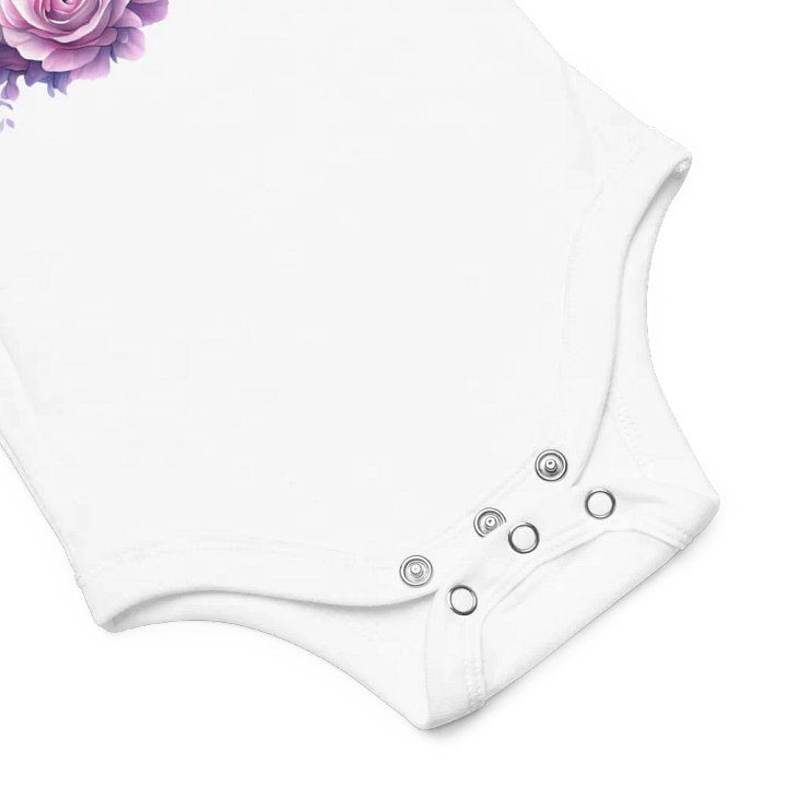 Baby Onesie With a Beautiful Baby Kitten Pink Roses product image (2)