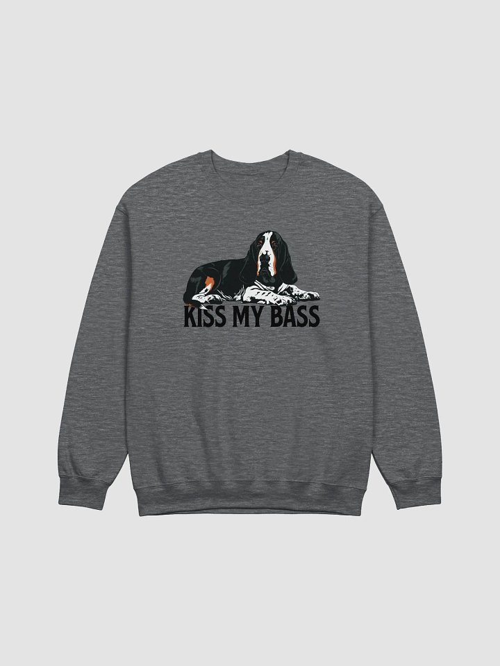 Kiss My Bass Sweatshirt | Funny Shirt for Basset Hound Owners product image (1)