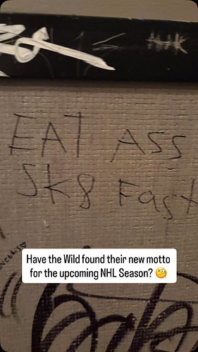 The Minnesota Wild may have found their new tagline of the season written on the wall in the New Bohemia bathroom...

Search ...