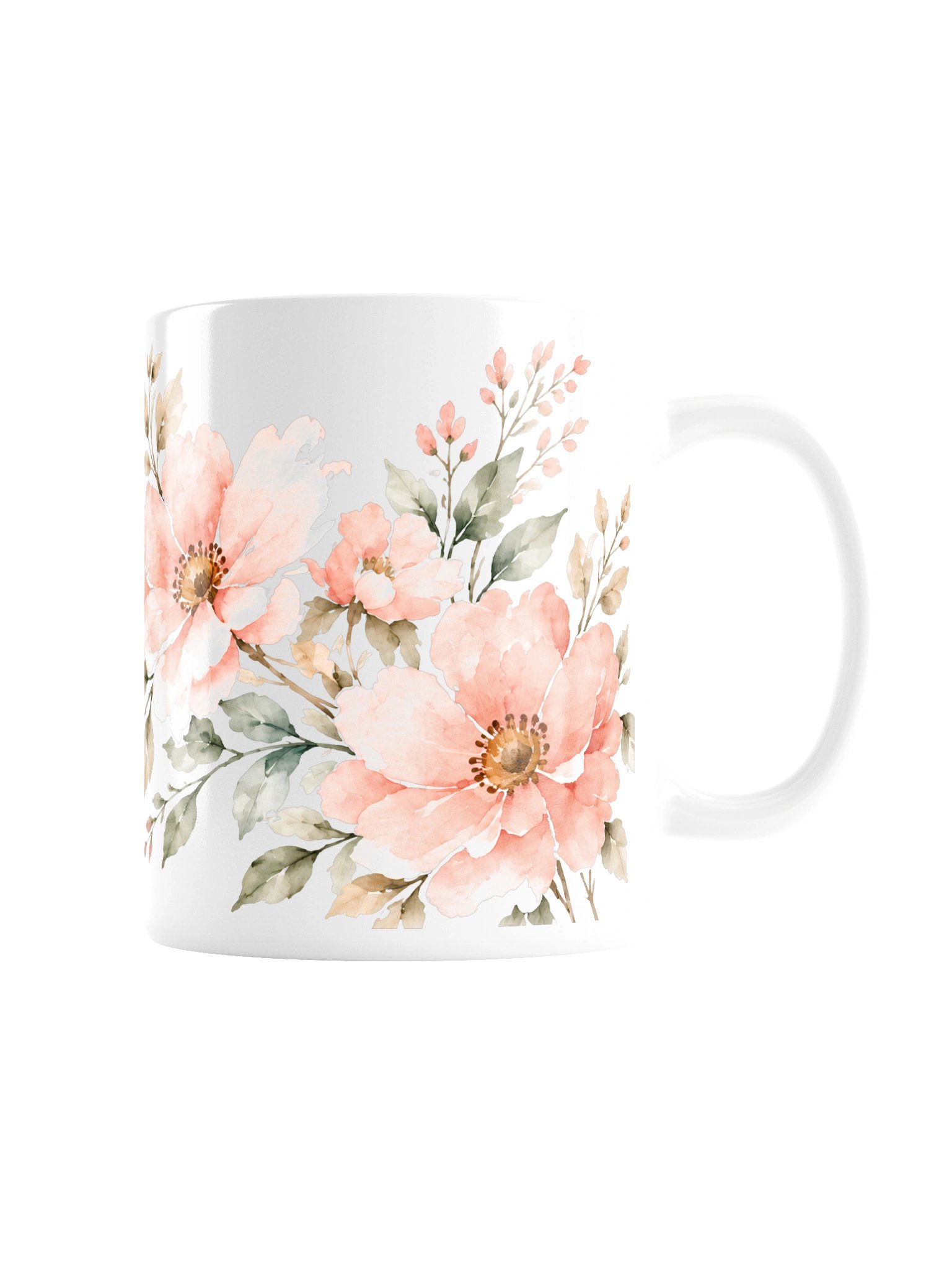 Let’s Move a Little Mug | Watercolor Floral product image (4)