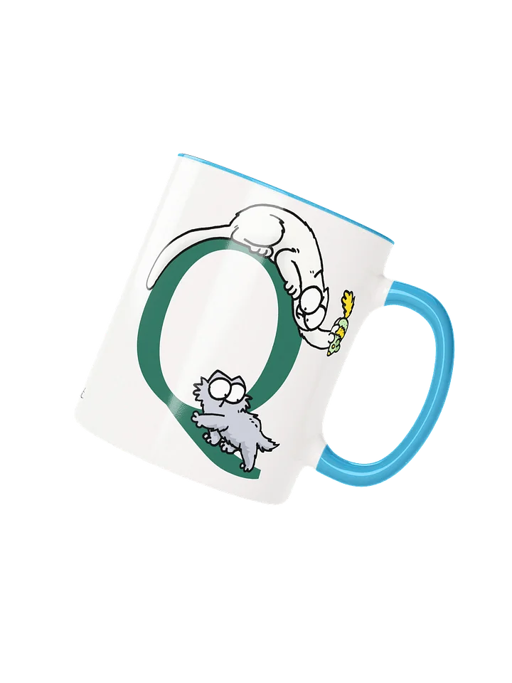 Cat Monogram Mug - Q product image (1)