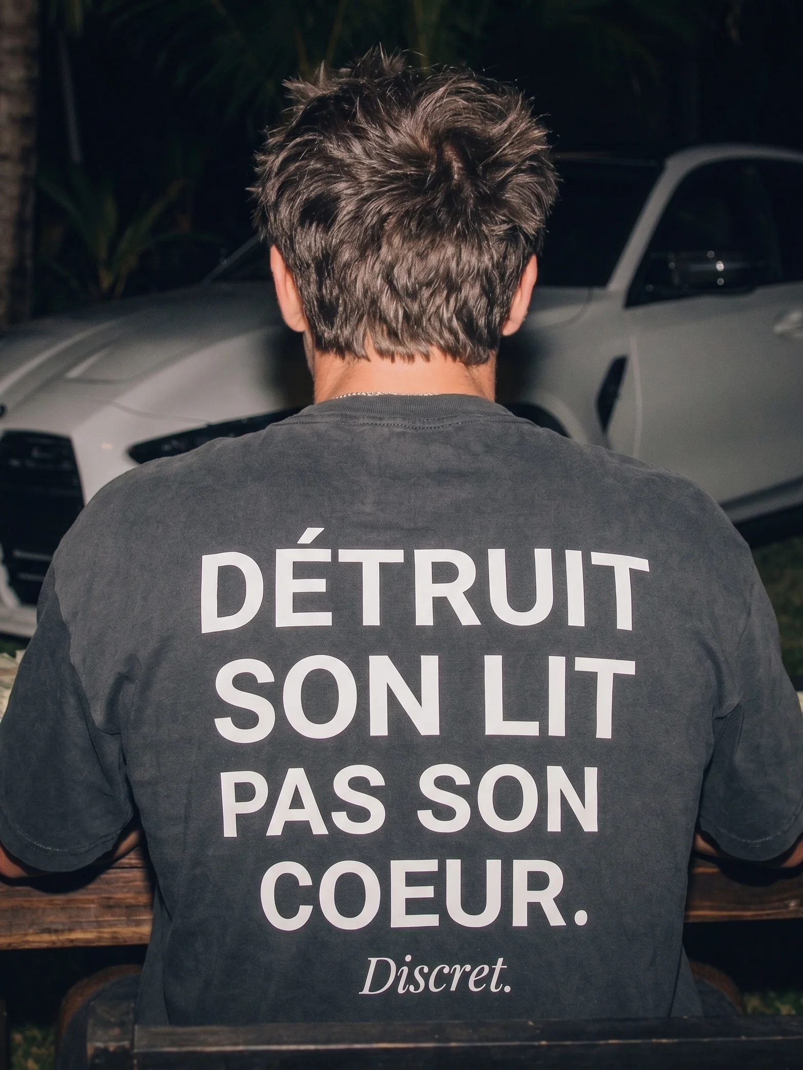DÉTRUIT SON LIT PAS SON COEUR V2 - 100% Cotton T-shirt product image (2)