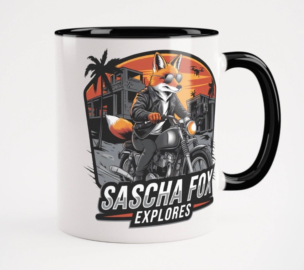 Sascha Fox Explores Logo Mug – Fuel for Ruin Hunters product image (1)