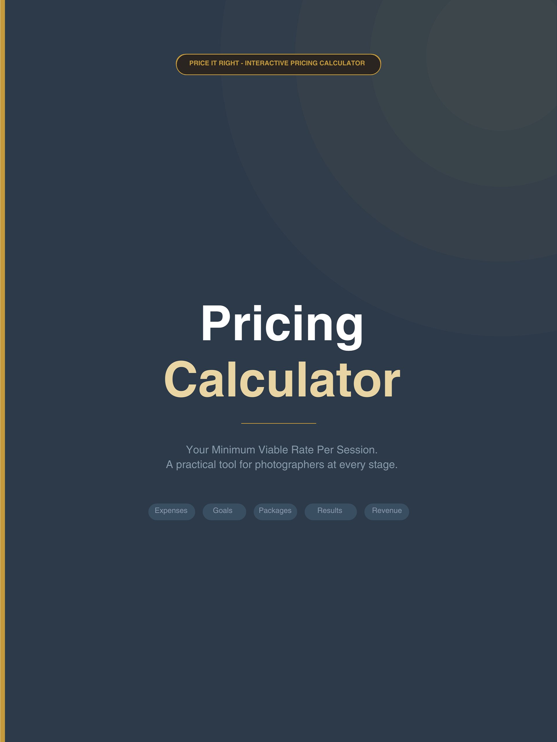 Price It Right - Full System - Guides and Tools for Photographers - Limited Launch Sale - 50% Off product image (6)