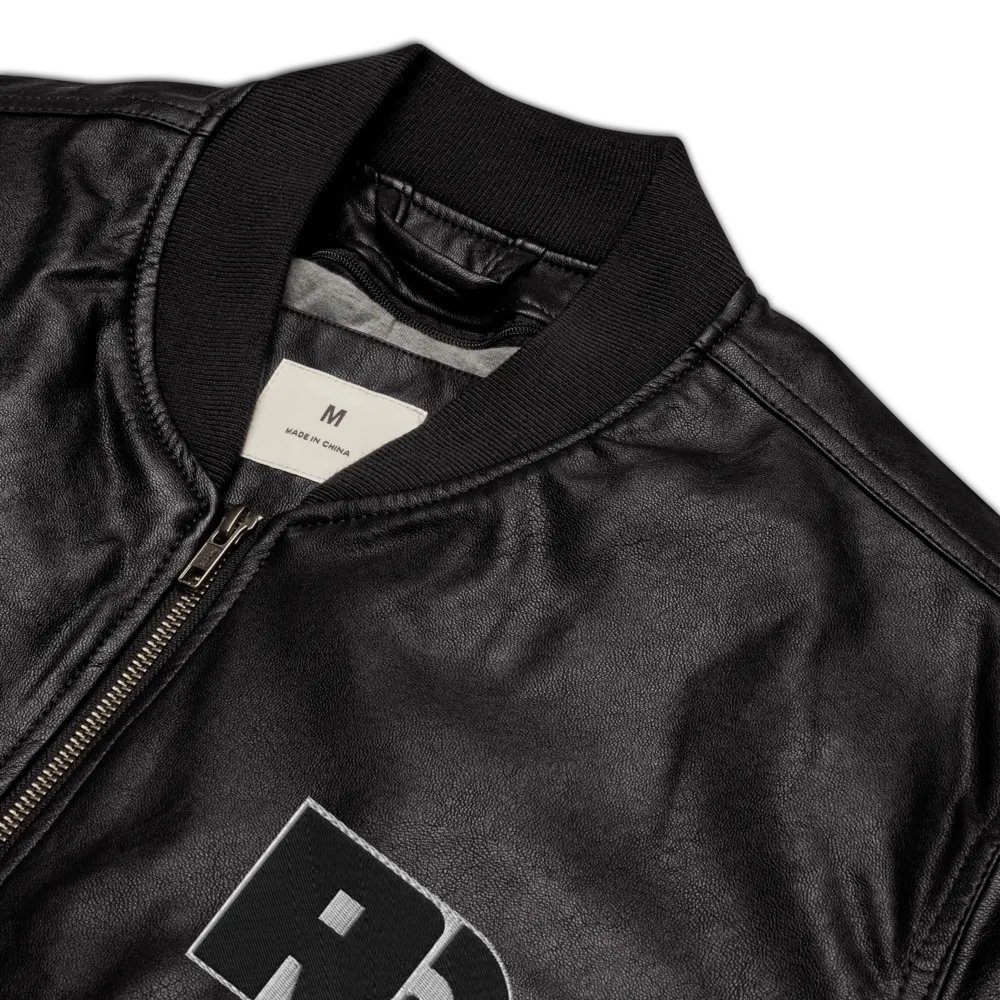 RD logo faux laether jacket product image (8)