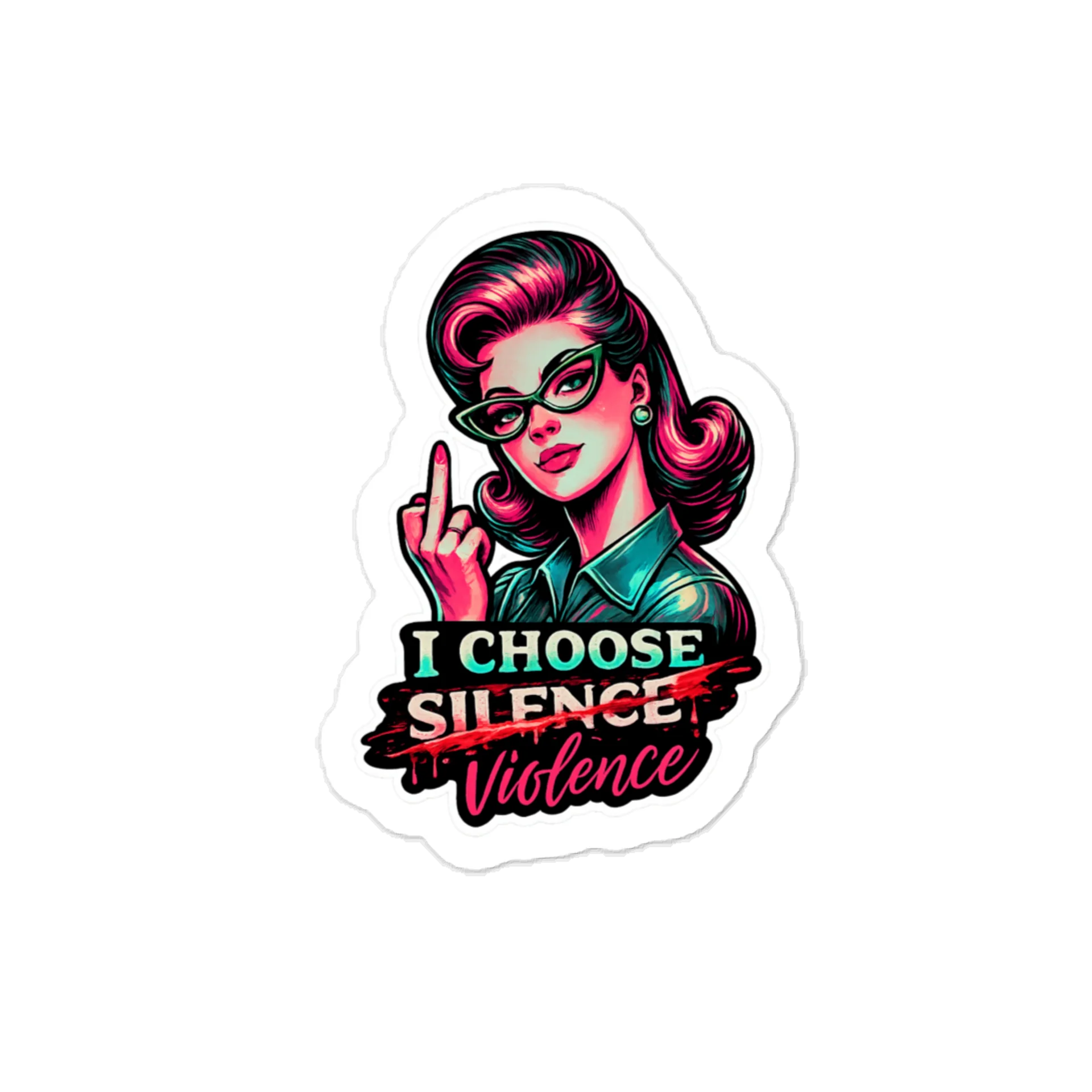 Violence over Silence Sticker product image (1)