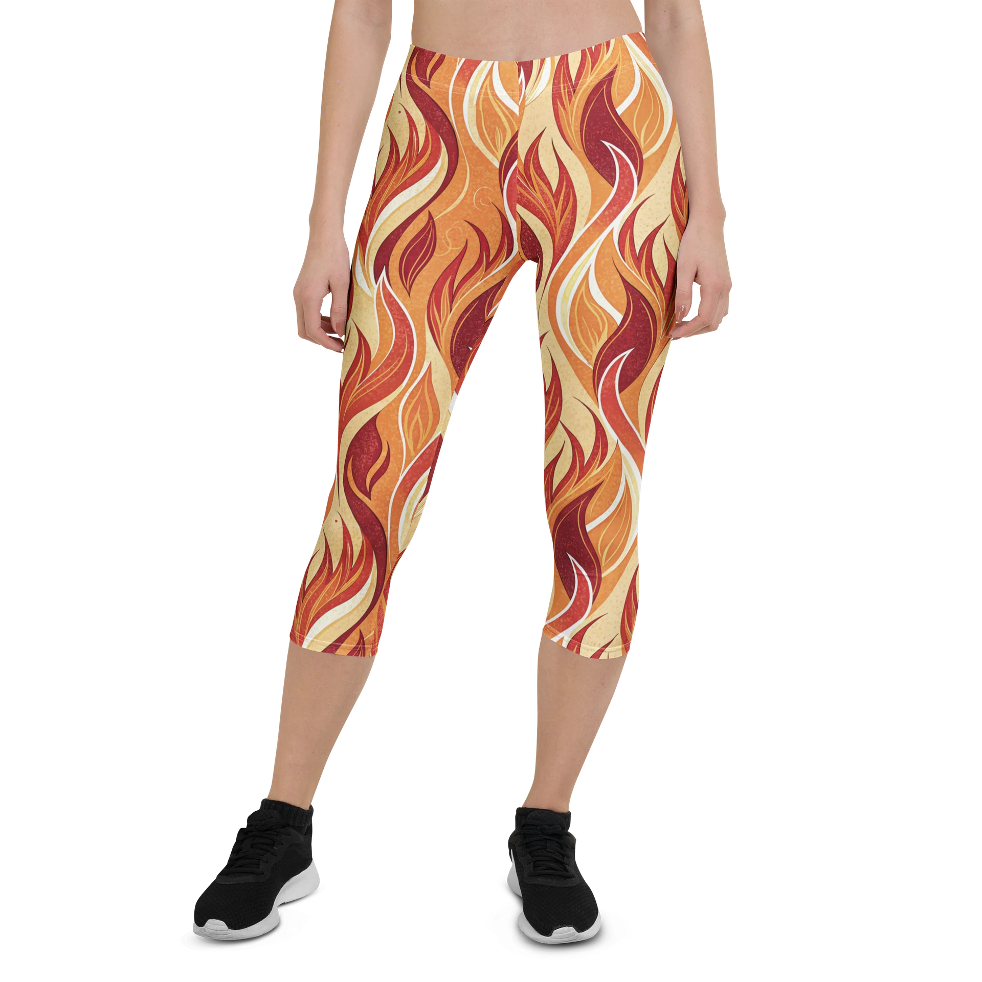 Autumn Flame Capri Leggings product image (1)