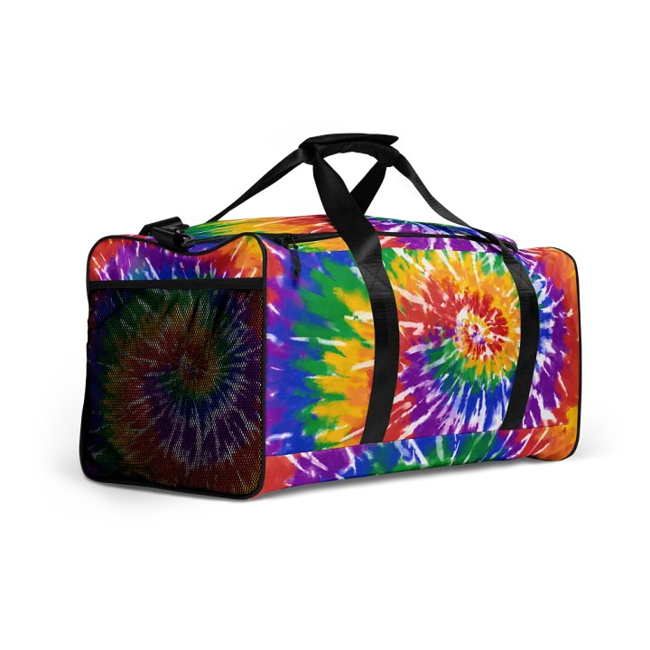 Rainbow tie dye duffle bag product image (2)