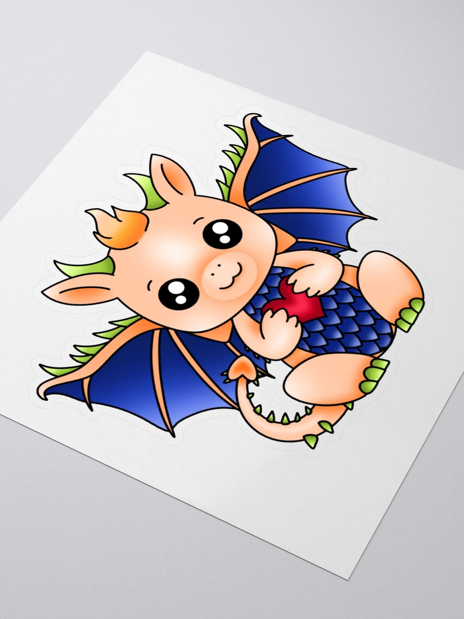 Peaches Dragon Sticker product image (3)